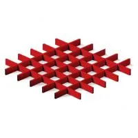 Грильято ячейка 100x100, высота 30 мм, ширина 5 мм, окраска по RAL