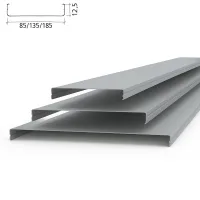 Потолочная рейка Албес AN85A металлик