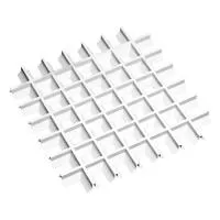 Грильято Пирамидальный ячейка 86х86мм, суперхром, высота 35 мм, ширина 10 мм