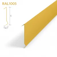 Рейка Албес A91SP оцинкованная RAL1005 Медово-жёлтый