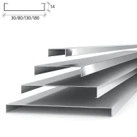 Реечный потолок Албес A80SV суперхром