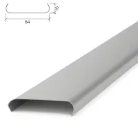 Потолочная рейка Албес A84A металлик матовый