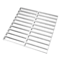 Грильято GL-24 Жалюзи ячейка 60x300, высота 34 мм, ширина 24 мм, суперхром