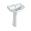 Раковина Essco Elements ECS-WHT-801 Белая с пьедесталом