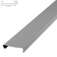 Реечный потолок OMEGA A100AT металлик