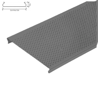 Реечный потолок OMEGA A100AT металлик матовый c перфорацией