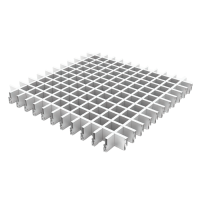 Грильято ячейка 30х30, высота 30 мм, ширина 5 мм, белый матовый