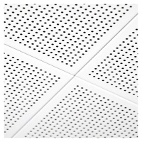 Кассетный потолок Алебс AP600АС/45° белый матовый перфорация F d=0,75 Эконом