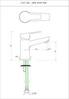 Однорычажный смеситель для раковины Essco Aspire APR-CHR-101011NB Хром