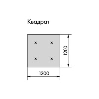 Армстронг OPTIMA L CANOPY Квадрат 1200x1200мм, белый