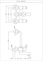 Смеситель для ванны и душа Essco Aspire APR-CHR-101273 Хром
